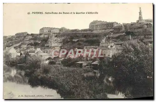 Cartes postales Poitiers Notre Dame Des Dunes Et Le Quartier d'Abbeville