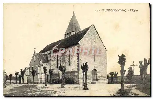 Cartes postales Pellevoisin l'eglise