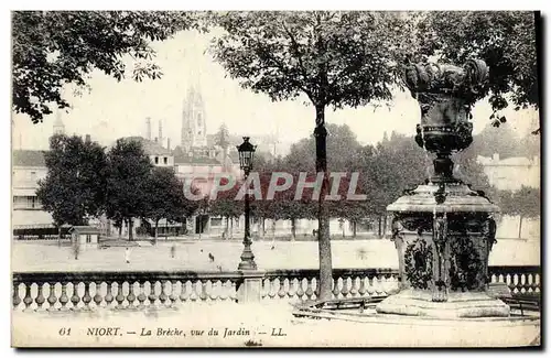Cartes postales Niort La Breche Vue Du Jardin