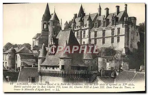 Ansichtskarte AK Loches Le Chateau Royal Et La Porte des Cordeliers