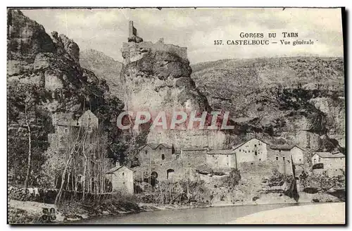 Cartes postales Gorges Castelbouc Vue Generale
