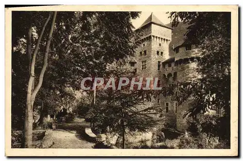 Cartes postales Gorges Du Tarn Chateau De La Caze vue de la route