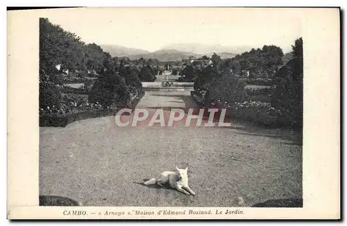 Ansichtskarte AK Cambo Arnaya Maison D&#39Edmond Rostand Le Jardin Chein