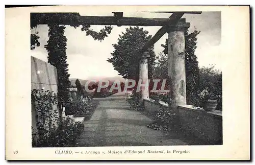 Cartes postales Cambo Arnaga Maison D'Edmond Rostand La Pergola