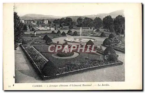 Cartes postales Cambo Arnaga Maison D&#39Edmond Rostand Le jardin