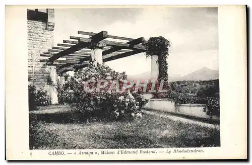 Ansichtskarte AK Cambo Arnaga Maison D&#39Edmond Rostand Le Rhododendron