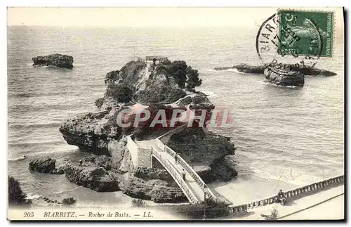 Cartes postales Biarritz Rocher De Basta