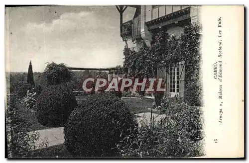 Cartes postales Cambo Arnaga Maison D'Edmond Rostand Les buis