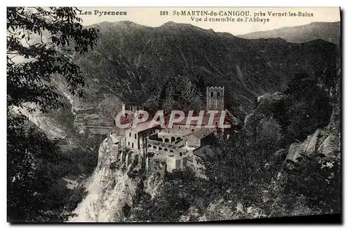 Cartes postales St Martin Du Canigou Pres vernet Les Bains Vue d&#39ensemble de l&#39abbaye