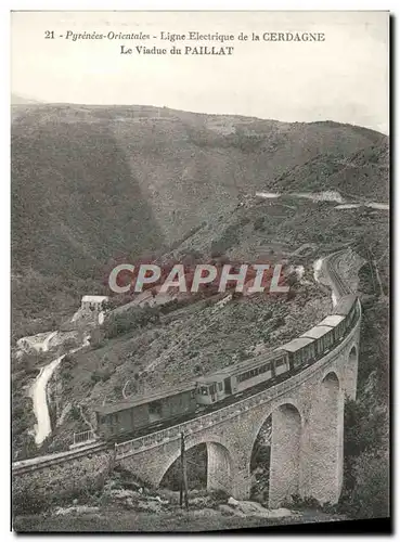 Ansichtskarte AK Ligne Electrique De La Cerdagne Le Viaduc Du Paillat Le viaduc du Paillat Train