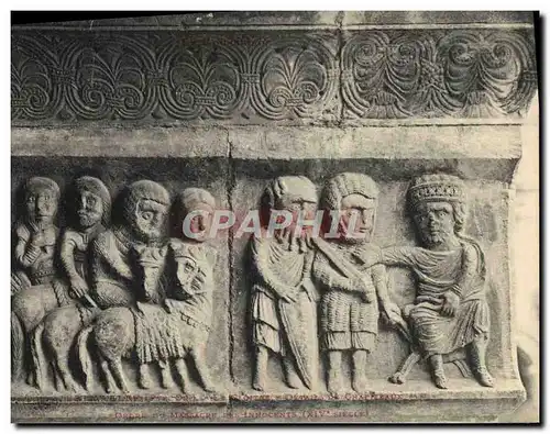 Cartes postales Elne le cloitre details de chapiteaux Ordre du massacre des innocents