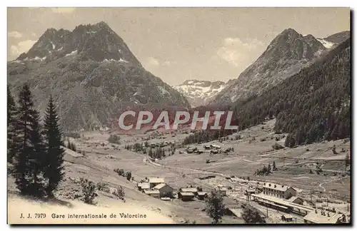 Cartes postales Gare Internationale De Valorcine Train