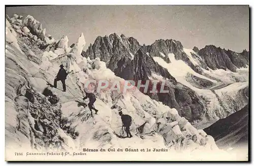 Cartes postales Seracs Du Col Du Geant Et Le Jardin Alpinisme