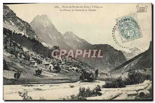 Cartes postales Route De Brides Les Bains A Pralognan Le Planay et pointe de la Vuzelle