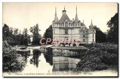 Cartes postales Azay Le Rideau Le Chateau Facade orientale