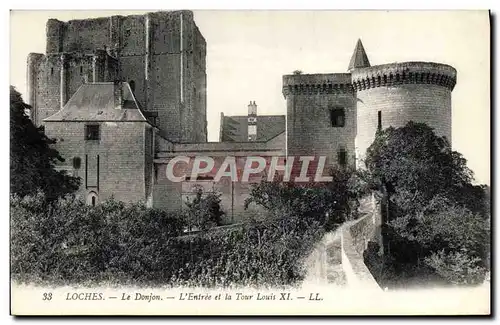 Cartes postales Loches Le Donjon et la tour Louis XI