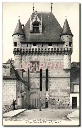 Ansichtskarte AK Loches Le chateau La porte des Cordeliers Tour feodale