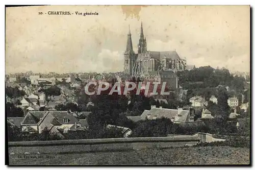 Cartes postales Chartres Vue Generale