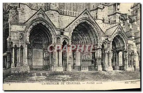 Ansichtskarte AK Cathedrale De Chartres Portail Nord