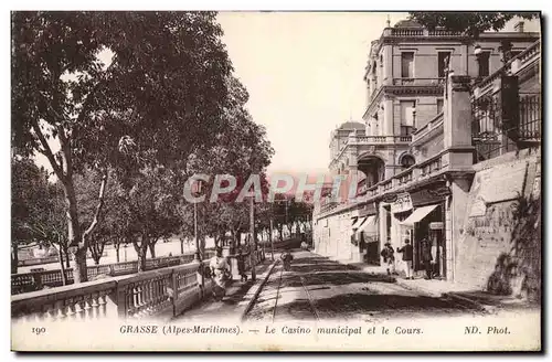 Ansichtskarte AK Grasse Le Casino Municipal Et Le Cours