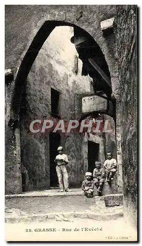 Ansichtskarte AK Grasse Rue De I&#39Eveche Enfants