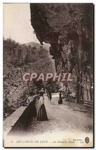 Cartes postales Les Gorges Du Loup La Nouvelle Route Femmes Ombrelle