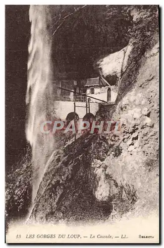 Ansichtskarte AK Les Gorges Du Loup La Cascade