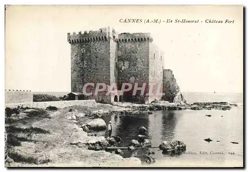 Cartes postales Cannes Ile St Honorat Chateau Fort