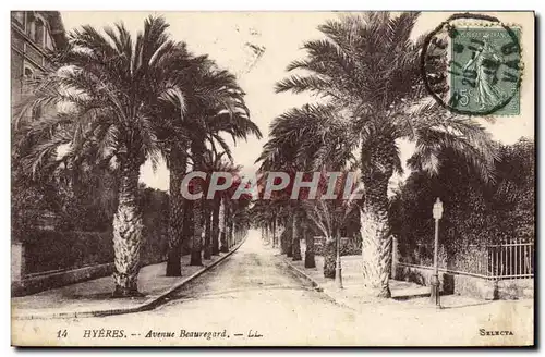 Cartes postales Hyeres Avenue Beauregard