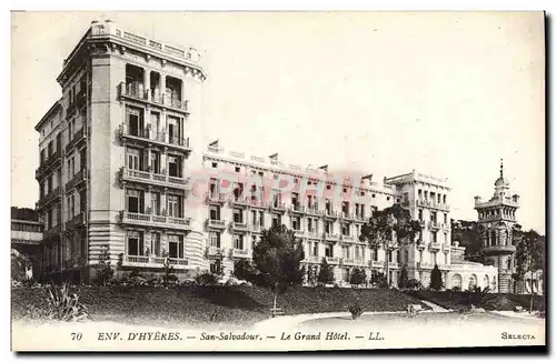 Cartes postales Environs d'Hyeres San Salvadour Le Grand Hotel