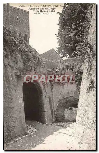 Cartes postales Saint Paul Entree Du Village Les remparts et le donjon