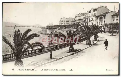 Cartes postales Saint Raphael Le Boulevard Felix Martin