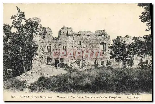 Ansichtskarte AK Vence Ruines De I&#39Ancienne Commanderie Des Templiers