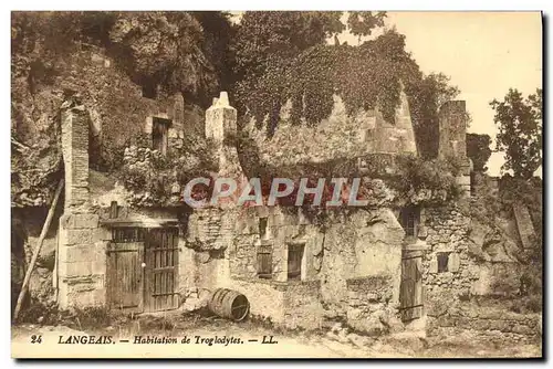 Cartes postales Langeais Habitation De Troglodytes