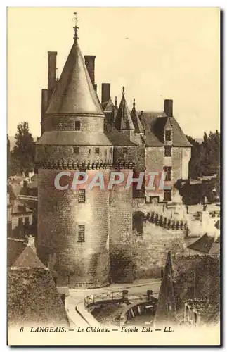 Cartes postales Langeais Le Chateau Facade Est