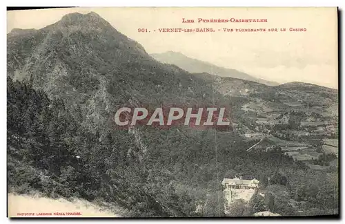 Cartes postales Vernet Les Bains Vue Plongeante sur le casino