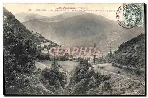 Cartes postales Luchon Entree De La Vallee de l&#39Arboust au dessus de Luchon