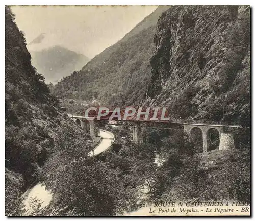 Cartes postales Route De Cauterets a Pierrefitte Le Pont De Meyaba le Peguere