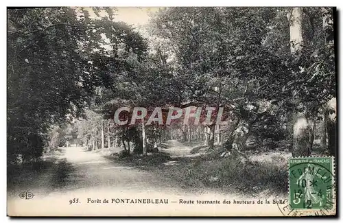 Cartes postales Foret De Fontainebleau Route Tournante Des Hauteurs De La Solle