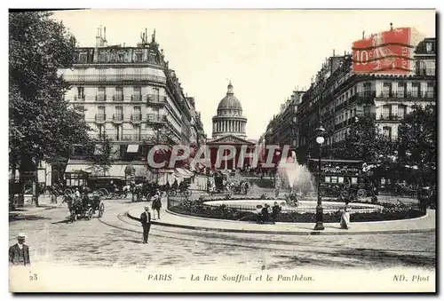 Cartes postales Paris La Rue Soufflot et le Pantheon