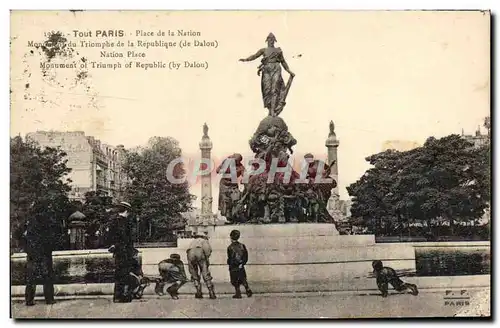 Ansichtskarte AK Paris Place de la Nation Monument du Triomphe de la Republique