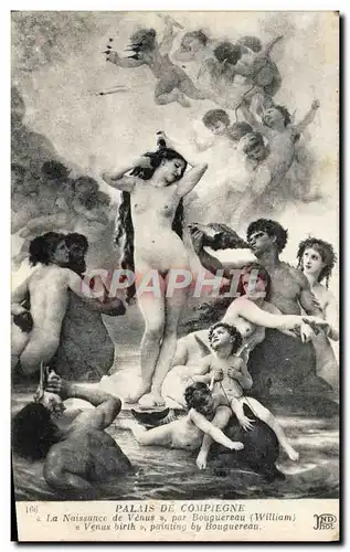 Cartes postales Palais De Compiegne La Naissance de Venus par Bouguereau