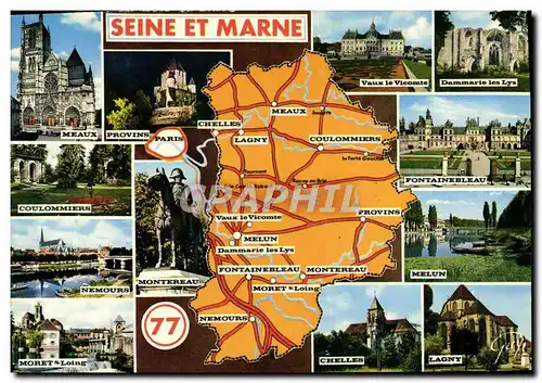 Cartes postales moderne La Seine et Marne Cathedrale Saint Etienne a Meaux Provins