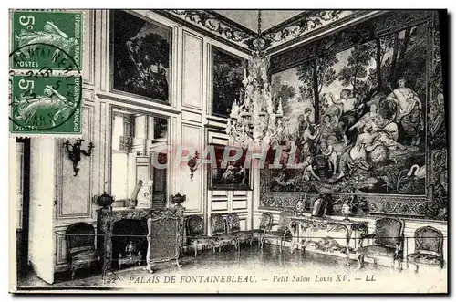 Ansichtskarte AK Foret de Fontainebleau Petit Salon Louis XV