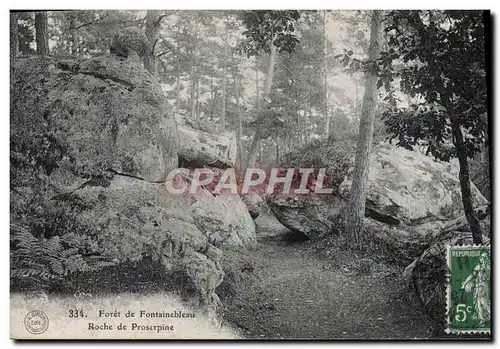 Cartes postales Foret de Fontainebleau Roche de Proserpine