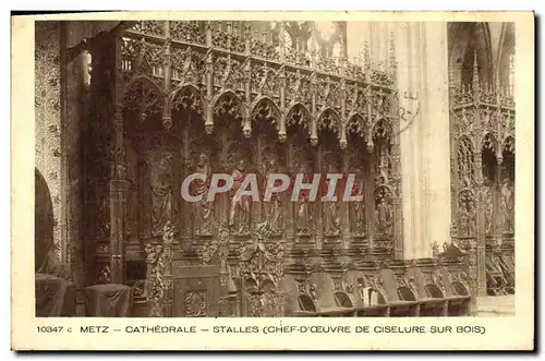 Cartes postales Metz La Cathedrale Stalles