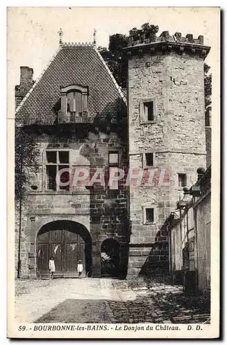 Ansichtskarte AK Bourbonne Les Bains Le Donjon du Chateau