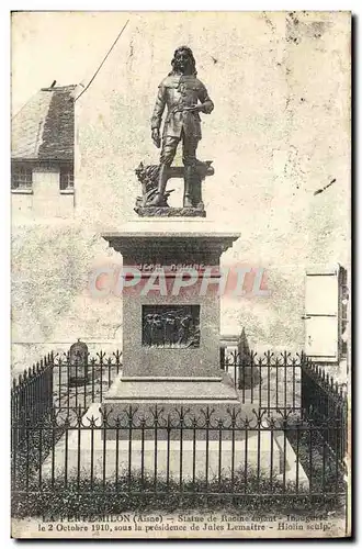 Cartes postales La Ferte Milon Statue de Racine enfant