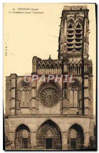 Cartes postales Soissons La Cathedrale