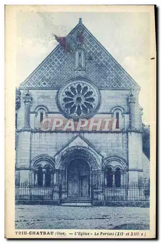 Cartes postales Trie Chateau L&#39Eglise Le Portail